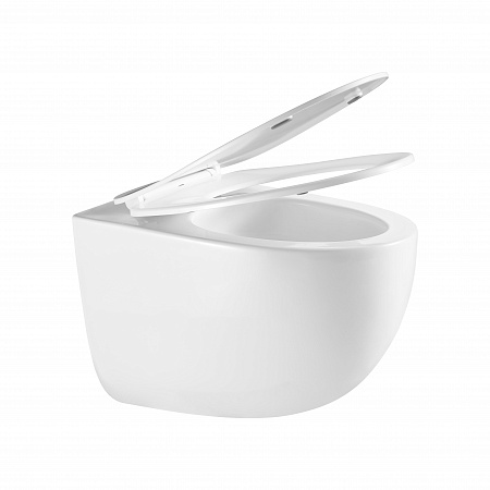 Подвесной унитаз безободковый Terminus Енисей Monolit 560х390 белый Балашиха - фото 7