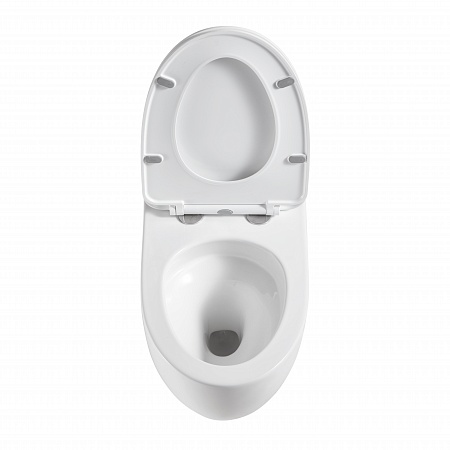 Подвесной унитаз безободковый Terminus Енисей Monolit 560х390 белый Балашиха - фото 3